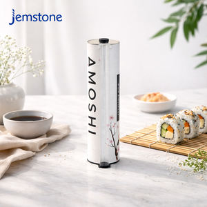 Cilindro de Papel de Lujo con Diseño Personalizado para Empacar Rollos de Sushi, Tubo de Cartón Rígido Redondo de Grado Alimenticio para Empacar Sushi - Product Image 3