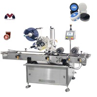 Étiqueteuse automatique PLC pour tabatières, boîtes de conserve, conteneurs plats, autocollants Snus, étiqueteuse à trois côtés, haut et bas, côté rond