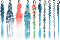 Nouveau design lanterne queue de cheval tressée, différentes couleurs personnalisées bricolage tressage cheveux