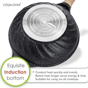 Cooklover <span class=keywords><strong>Pink</strong></span> Kitchen Cooking Stir Fry <span class=keywords><strong>Wok</strong></span> con soporte - Product Image 5