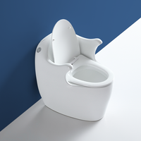 Nouveau design d'articles sanitaires Salle de bain Céramique Wc One Piece White S-trap Toilet