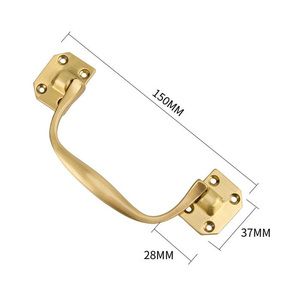 Maniglie a goccia girevoli in ottone massiccio per mobili antichi, cassettiere, cucine, comò, porte di camere da letto e portagioie - Product Image 4