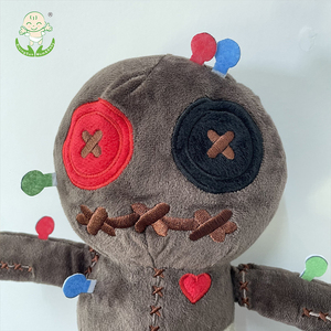 Nouvelle broderie tricoté Halloween robe poupée mignon fantôme horreur vaudou poupées en peluche broderie couture couture effrayant peluche jouet - Product Image 3