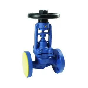 DKV carbon steel globe valve with bellow seal RF PN40 for steam and high temperature rising stem Bellows seal globe valve WCB