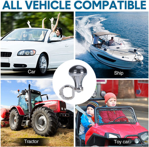 Poignée de direction ergonomique pour une conduite à une main, outil d'assistance au <span class=keywords><strong>volant</strong></span>, pommeau rotatif pour <span class=keywords><strong>volant</strong></span> de voiture - Product Image 4