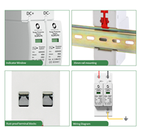 Parafoudre AC/DC XLSPD-PV CE TUV ODM OEM 2P 600V 3P 1000V 4P 320V pour systèmes solaires photovoltaïques