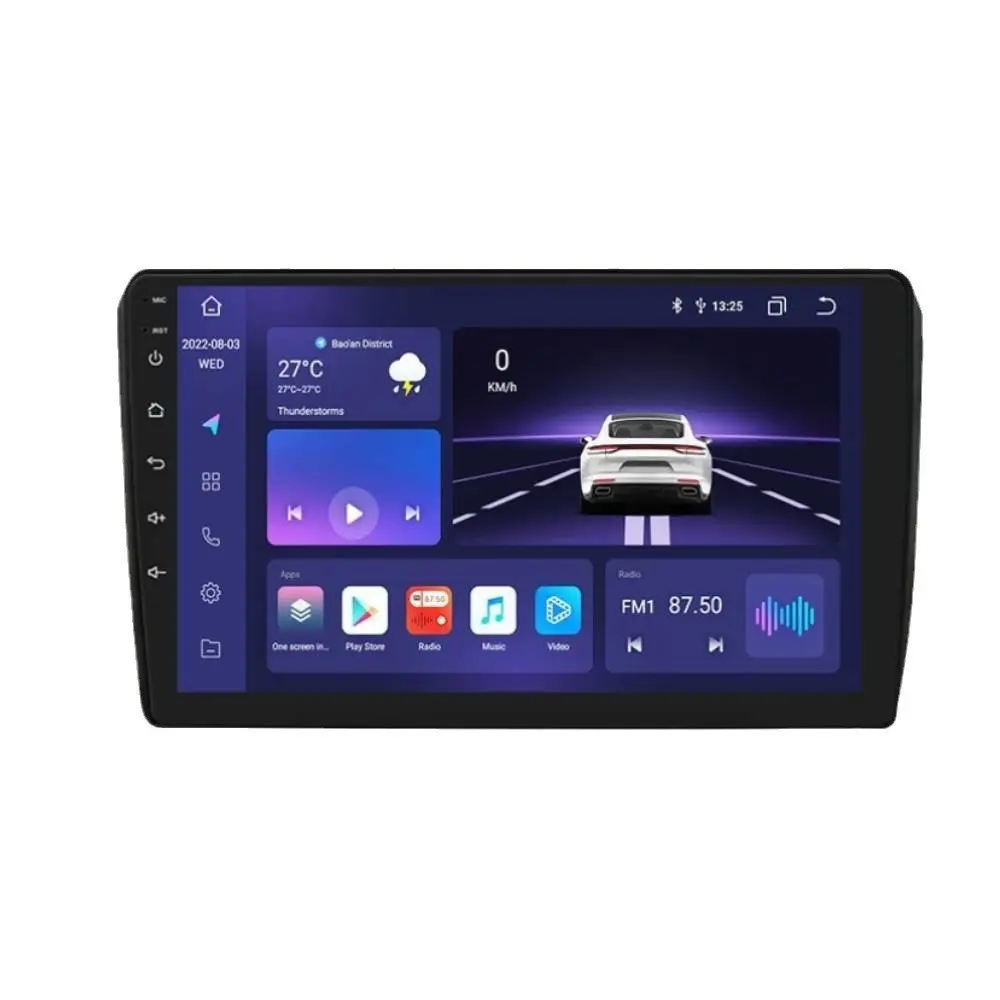 Venta al por mayor 4 + 32G sistema Android 12 adecuado para navegación GPS universal para coche con Android carplay para Audi A3 2003-2013
