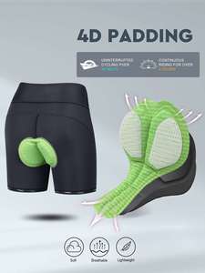 Breathable Mesh <b>Cycling</b> Shorts Women's 4D Padded High Waist Silicone Anti-Slip Bike Shorts Fast Delivery Custom Logo - Product Image 2