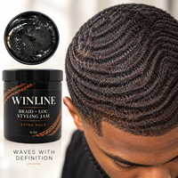 Gel Coiffant 16oz Gel Tressage Effet Brillant Transparent pour Locs, Twists et Contrôle des Bords à Base d'Eau Marque Privée OEM/ODM
