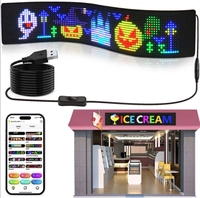 LEDIUP Étanche Smart LED Flexible Display Soft Advertising Screen Stickers Display pour voiture Window Party Event Lights
