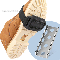 Couvre-chaussures antidérapants en caoutchouc pour la pêche en extérieur, crampons élastiques repliables pour l'avant-pied, pour la randonnée en montagne et l'escalade sur neige