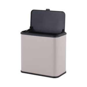 Mutfak dolabı kapı asılı çöp kutusu kompost Bin duvara monte Metal özel renk geri dönüşüm çöp kutusu - Product Image 3