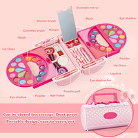 Produk baru Fashion kecantikan anak-anak bermain gadis DIY membuat permainan kotak peralatan kosmetik anak-anak, Set Makeup anak, Set Makeup untuk anak-anak
