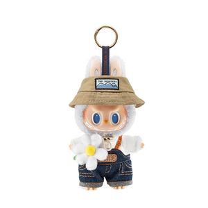 100% Original Pop Mart the Monsters Fall in Wild Spring Wild Farmers at Home Muñeco de peluche Mochila Colgante Llavero Juguetes de mezclilla - Product Image 1