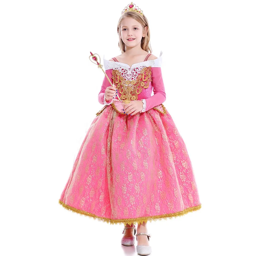 New Foreign Trade Children's Costumes Halloween Sleeping Beauty Princess Aurora Children Dresses Girl Party