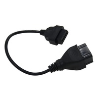 Pour RENAULT 12 broches mâle vers OBD OBD2 OBDII DLC 16 broches femelle pour Renault 12 broches câble femelle adaptateur connecteur OBD