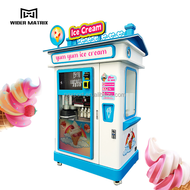Guangdong Factory Intelligent Automatic Ice Cream Machine Soft Ice Cream Vending Machine
