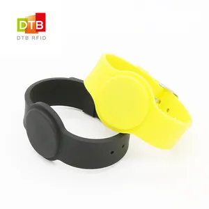 DTB SW08 Wholesale Waterproof NTAG 215 Silicone RFID Watches RFID Event Wristband