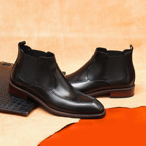โปรโมชั่นใหญ่ปี 2025 รองเท้าบูทเชลซีหนังแท้กันน้ำสำหรับผู้ชาย สไตล์คลาสสิกทรงหุ้มข้อสูงแบบอังกฤษ สำหรับธุรกิจ สีสันสดใส - Product Image 2