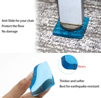 4*4cm Rutschfeste Verstellbare Waschbare Anti-Vibrations-Pads Wiederverwendbare Multifunktionale Selbstklebende Stoßdämpfende Geräuschlose Unterlagen