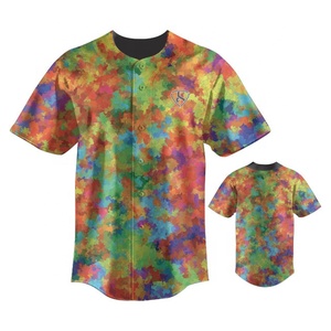 Maillot de baseball personnalisé pour homme, manches courtes, motif à carreaux, polyester respirant, uniforme de sport pour adultes - Product Image 3
