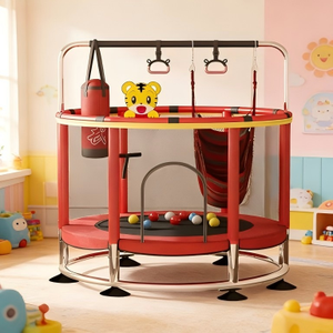 <span class=keywords><strong>Petit</strong></span> <span class=keywords><strong>trampoline</strong></span> d'intérieur pour enfants, conçu pour une utilisation à domicile, conception épaissie favorisant la croissance en hauteur, utilisation intérieure/extérieure, <span class=keywords><strong>filet</strong></span> de protection - Product Image 6