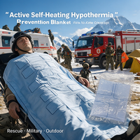 Couverture auto-chauffante active de prévention de l'hypothermie, supérieure pour les opérations sur le terrain en alpinisme