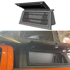 Overland Hilux 4 Portes Pickups Camion Lit <span class=keywords><strong>Acier</strong></span> Hard Top Auvent Cap Tonneau Couverture avec Côté Intérieur Étagère de Rangement Boîtes - Product Image 5
