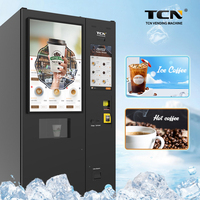 Distributeur automatique de café en grains TCN, distributeur automatique de boissons froides entièrement automatique pour les entreprises avec prise en charge multilingue