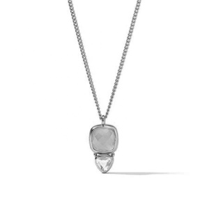 Magnifique collier Milskye pour femmes, plaqué or 14 carats, argent sterling 925, <span class=keywords><strong>Aquitaine</strong></span> Duo, délicat, irisé, rose pivoine - Product Image 4
