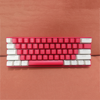 Clavier mécanique filaire USB HX-JX05 classique blanc 61 touches 60 % avec effets d'éclairage LED pour usage professionnel (vente en gros)