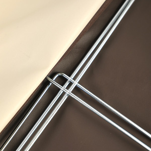 Clothing Organizer Rectangle Foldable With Lid <b>Stackable</b> Solid Color Oxford Fabric <b>Storage</b> Box For <b>Wardrobe</b> Use - Product Image 2