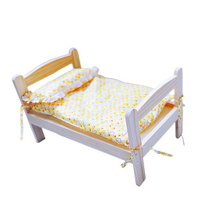 Cama universal de pie para mascotas de madera maciza para las cuatro estaciones, diseño de red especial con función lavable desmontable para gatos y perros - Product Image 6