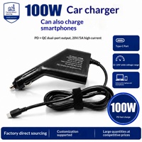 Chargeur USB et Type-C pour voiture, tout neuf, 12V à 20V, adaptateur de charge rapide double port, compatible avec les smartphones, les tablettes et les ordinateurs portables