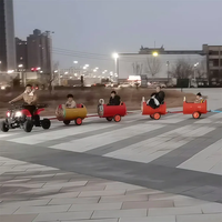 Tren Infantil sin Rieles con Forma de Barril de Petróleo, con Luces LED y Música para Parques de Diversiones, Centros Comerciales y Áreas de Juegos al Aire Libre