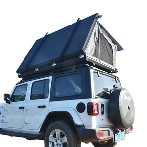 Tente de toit ouverte sur le côté en aluminium de luxe monocouche 4m coton coque dure <span class=keywords><strong>SBS</strong></span> fermeture éclair <span class=keywords><strong>Pop</strong></span> Design 2 personnes camping en plein air - Product Image 1