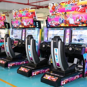 เครื่องเกมแข่งรถอาร์เคดขนาดใหญ่สำหรับผู้ใหญ่ 2 คน พร้อมไฟ LED และห้องนักบินแบบตรวจจับการเคลื่อนไหว - Product Image 3