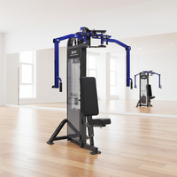 Machine de musculation double fonction pour pec fly et développement des deltoides arrière, équipement professionnel de fitness pour la poitrine et le dos