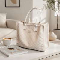 Sac fourre-tout sur mesure MAY ZOO 2026, nouvelle tendance, mode, vente en gros, grande taille, résistant à l'eau, automne, PVC, doublure en feutre non tissé, pour femmes