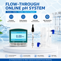 Yheng PH-501 Inline pH Meter dengan Pengontrol dan Probe Elektroda ORP untuk Pengujian Air Limbah Metalurgi dan Elektroplating