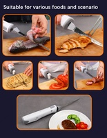 Couteau à découper la viande électrique puissant et performant pour la cuisine, 4 lames