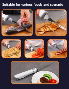 <span class=keywords><strong>Cuchillo</strong></span> Eléctrico de Cocina de Gran Potencia para Cortar Carne y Filetear Pescado con 4 Cuchillas - Product Image 6