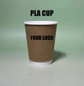 Vasos de Papel Ecológicos, Biodegradables y Compostables de Pared Simple con Revestimiento de PLA, Aislamiento Térmico para Bebidas Calientes, Agua Mineral y Comida para Llevar - Product Image 1