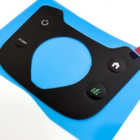 Autocollant de bouton personnalisé en PET PC polycarbonate résistant aux rayures pour calculatrice