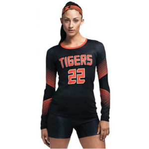 Tùy Chỉnh Bán Buôn Thiết Kế Kid Đồng Phục Thể Thao Thăng hoa Cạnh Tranh Spandex In Phụ Nữ Bóng Chuyền Đồng Phục Jersey - Product Image 3