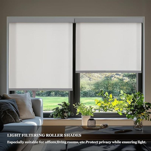 Factory Supply Popular Built-In Plain Light Filtering Durable Fabric Manual Roller <strong>Blinds</strong> with 100% Blackout <strong>for</strong> <strong>Windows</strong> - Product Image 4