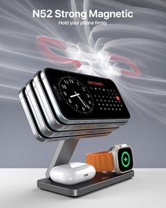 Station de charge sans fil pliable UEQ 3-en-1 à charge magnétique rapide pour <span class=keywords><strong>iPhone</strong></span> 17/16/15/<span class=keywords><strong>14</strong></span>/13/12 Series <span class=keywords><strong>Pro</strong></span> - Product Image 5