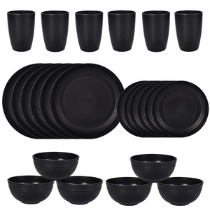 <span class=keywords><strong>Vaisselle</strong></span> <span class=keywords><strong>de</strong></span> cuisine 24 pièces <span class=keywords><strong>de</strong></span> qualité supérieure incassable au micro-ondes, ensemble <span class=keywords><strong>de</strong></span> <span class=keywords><strong>vaisselle</strong></span> en plastique avec paille <span class=keywords><strong>de</strong></span> blé <span class=keywords><strong>pour</strong></span> <span class=keywords><strong>8</strong></span> <span class=keywords><strong>personnes</strong></span> - Product Image 6