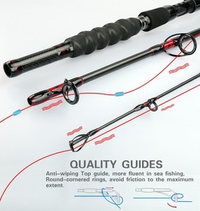 <span class=keywords><strong>Canne</strong></span> à pêche spinning haute performance en carbone pour jigging lent, 3 brins, pour la pêche en mer et la pêche au lancer en eau salée, vente en gros - Product Image 6