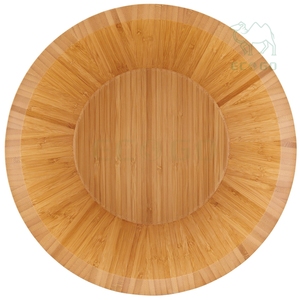 Bol à salade en bambou naturel biologique Bol de service pour fruits ou salades Vaisselle de service par Bamboo - Product Image 2